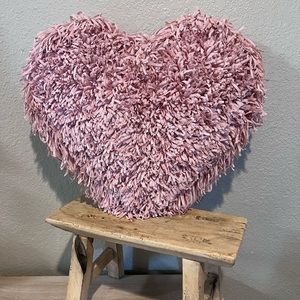 heart shaped decorative throw pillow